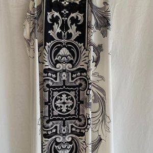 Women's dress size L Lace-back damask